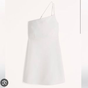 Abercrombie Strappy One Shoulder Skort White